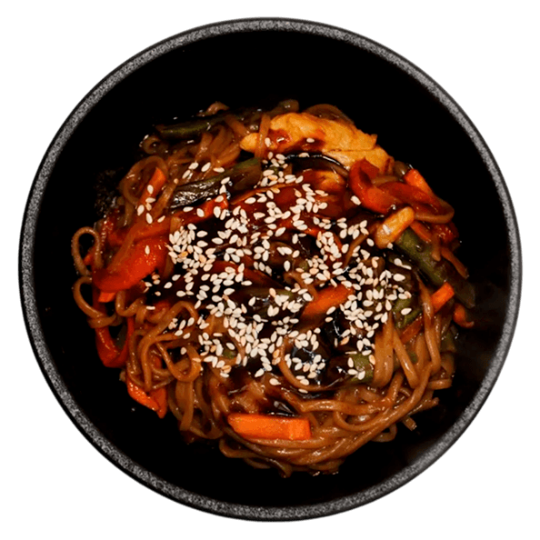 Вок с курицей и овощами